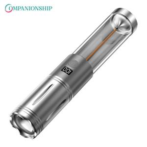 2 In 1 Camping Light Camping Flashlight with Hanging Hook Emergency Light Dimmable 3 Light Colors for Camping Hiking