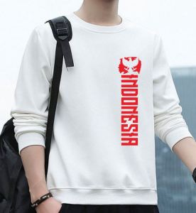 Baju Lengan Panjang Pria Edisi Hut Kemerdekaan 17 Agustusan Indonesia / Baju Model Sweater Keren