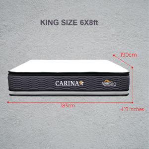 [HARGA DIRECT KILANG] I HOME Lienca Carina 13 Inches Spinecare Support Series Bonnel Spring High Density Foam Mattress