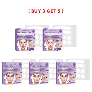 Eelhoe Face Wrinkle Patches Smooth Out Lines Wrinkle Removal Sticker Forehead Neck Eye Cheek Chin Facial Patches Anti Aging Face Lifting Patch Instant V Shape Face Tape Wrinkle Remover Strips Skin Care Tools（100pcs/）