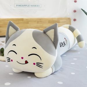 Bantal Guling Kucing Lying 90cm Bahan Plush Premium Halus dan Lembut JUMBO SNI