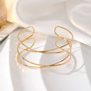Alloy Flower Arm Ring Open Mouth Arm Band Adjustable Fashion Elegant for Party