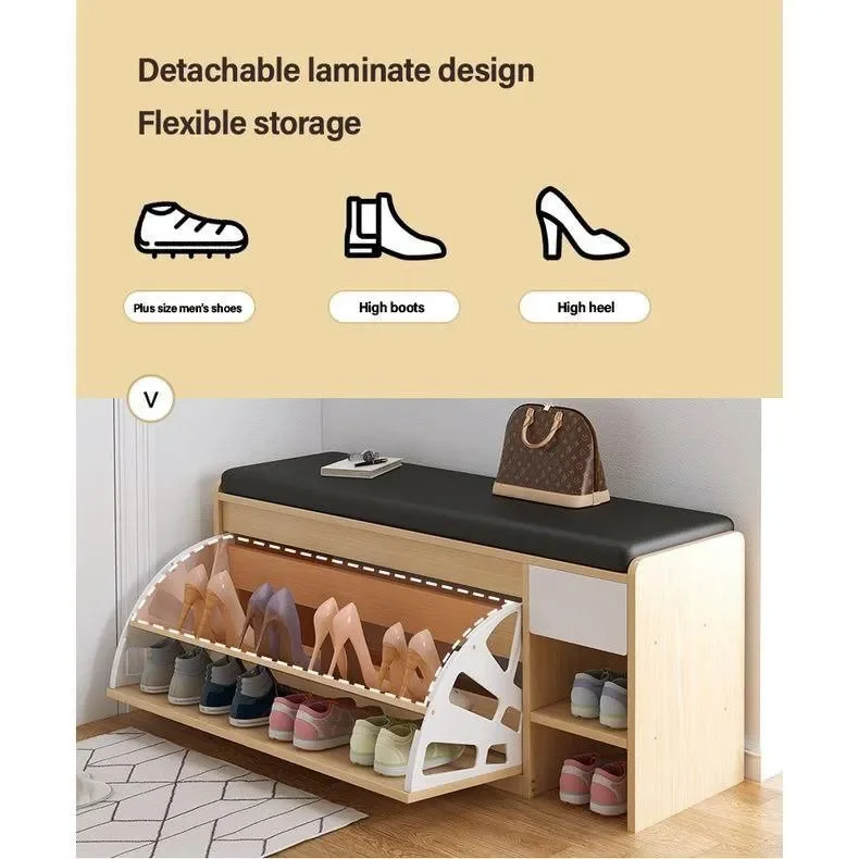 Deluxe shoe ottoman deals bench