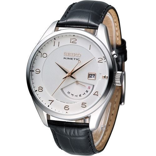 BNIB Seiko Kinetic SRN049 SRN049P1 SRN049P Leather Strap Men s Watch Lazada Singapore