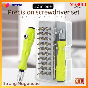 Obeng Set Magnet Komplit Servis HP Laptop Jam Tangan 32 in 1 Full Set Lengkap Obeng Handphone Panjang Kecil Magnetic Screwdrivers Repair Tool for Smartphone