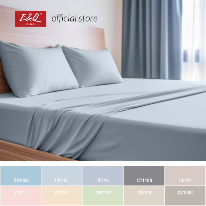 ENQ Fitted Bedsheet N-Series Color / Cadar Warna / Katil Tilam Warna ...