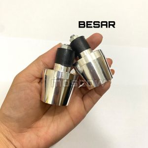 JALU STANG CHROME BANDUL BAR END PCX NMAX AEROX NINJA KLX FU JALU BANDUL STANG MODEL PCX ORIGINAL STANDAR LOKAL BANDUL STANG CROME UNIVERSAL Beat Vario Scoopy Revo Supra Sonic Mio Xeon Jupiter Maxi Lexi Aerox Xride Fino Soul Freego R25 KLX Crf Trail Genio
