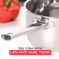 Quánh inox 3 lớp liền khối Kalpen Emer EM16 size 16cm, bảo hành 30 năm chuẩn Đức. 