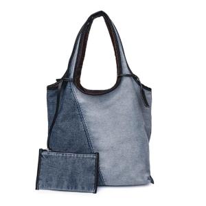 กระเป๋าสะพายไหล่ลุคสบายยีนส์กระเป๋าใต้วงแขนพร้อมกระเป๋าสตางค์กระเป๋าถือขนาดใหญ่ Comfort และประสิทธิภาพในสถานการณ์ต่างๆในชีวิตประจำวัน