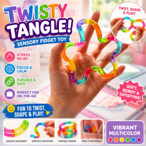 Crystal Tangle Fidget Toy Twist Sensory Stress Relief Desk Toy Focus Gift for Kids Adults