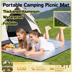 Portable Moisture Proof Camping Mat Double-sided Thickened Aluminum Durable Foldable Waterproof