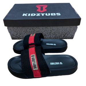 KIDZTUBS Sandal Anak Laki Laki Karet Slip On Selop Slide Jepit Karakter Hitam 6 10 Tahun Kaki Fashion 1958100124