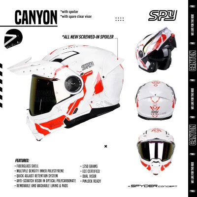 SPYDER CANYON FG GD 161 RS P.WHT RED S1