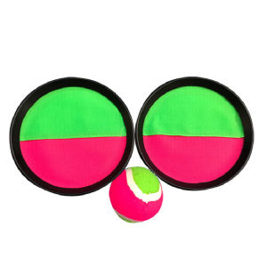 1Set Paddle Tennis Ball Bat Toys Throw Toss Catch Ball Sports Game Kids Interactive Toy