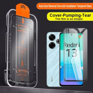 Auto-Dust Removal & One-click Installation Tempered Glass Screen Protector for Redmi & Poco Devices