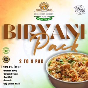Biryani Complete Pack: Complete Spices + 500g Basmati Rice Good for 2-4 PAX
