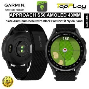 Garmin Approach S50 ( 43mm ) - Amoled Premium GPS Golf Touch Screen Smartwatch