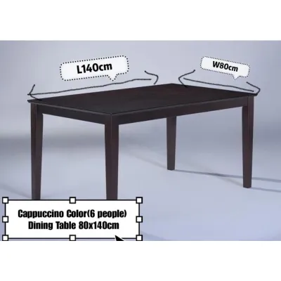 EWJ Dining Table 2.5x4 & 3x5 /Meja Makan/Balck&Oak&White