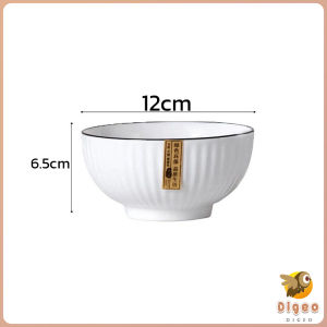 Digeo Japanese Ceramic Serving Bowl 5/8/10inch Soup Bowl Plate Salad Mixing Bowl