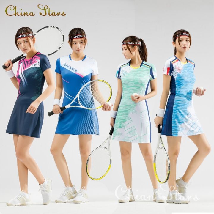 ✢☜♈ Women Tennis Dress Female Badminton Dress Women's Sport Skit With  Shorts Girls Gym Workout Sports Dress Sportswear