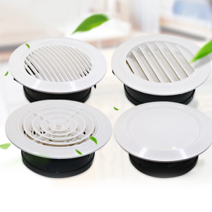 Air Vent Grill Cover Home Wall Ceiling Diffuser Exhaust Easy Air Flow Round Ventilation Ducting Hose Covers 3/5 Inches