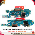 PCB CAS / PAPAN BOARD CONNECTOR CHARGER SAMSUNG A10 - A105F ORIGINAL. 