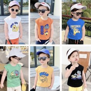 [Hoàn Tiền 6%] Lyvyshop - (Cotton SG chính phẩm) Áo sát nách bé trai từ 09-28kg (giá 01 áo)