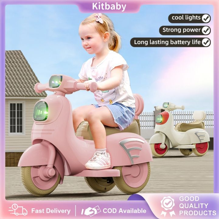 Electric Motorbike for Kids Rechargeable Motorcycle Kids Ride On with Music  and Light 1-5 years Lazada PH