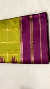 (READY STOCK)Saree - Soft Lichi Silk Saree With Zari Wooven Design givkdi095