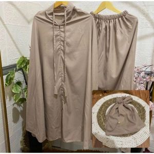 MUKENA TRAVEL 2IN1 FREE POUCH MUKENA DEWASA RESLETING KATUN