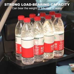 Foldable Car Rear Seat Dining Table Food Tray Drink Cup Holder Beverage Bottle Stand Desk Mobile Phone Holder
