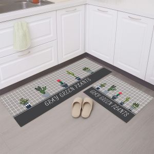Keset Dapur 2 in 1 Anti Slip 1 Set Dapat 2 Pcs Panjang dan Pendek / Keset Dapur Premium 2 in 1