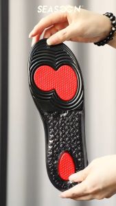 Hard Air Cushion PU Elastic Insoles Shock Absorption Cushion Running Sport Shoes Pad for Men Women