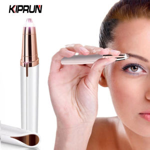 KIPRUN Electric Eyebrow Trimmer Makeup Painless Eye Brow Epilator Mini Shaver Razors Portable Facial Hair Remover