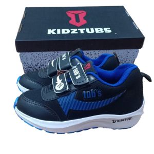 Sepatu Sekolah Anak Laki Laki Perempuan Sepatu Warna Hitam Murah Tali Perekat Rekat Kecil Tanggung Umur 2-5 Tahun PAUD TK SD SMP SMA Kelas 1 2 3 4 5 6 7 8 9 0-KIDZTUBS1535011924