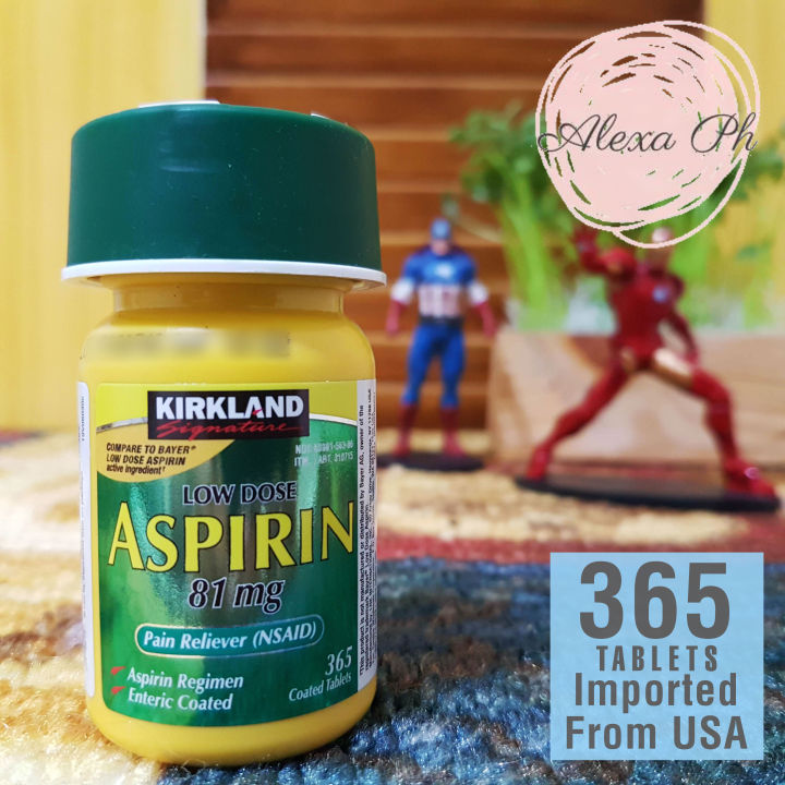 (EXPIRATION MARCH 2026) Kirkland Signature, Low Dose Aspirin 81 mg (365