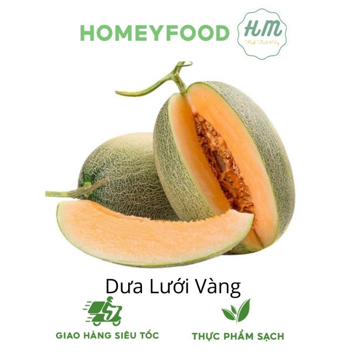 (HN) Dưa Vàng Cát Cháy VIP - quả khoảng 2.5kg giao Hỏa tốc