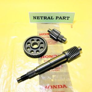 GIGI RASIO GEAR GIR RASIO GARDAN BELAKANG HONDA VARIO 125 OLD LAMA TAHUN 2013 VARIO 125 VARIO 150 TAHUN 2014 2015 2016 2017 ORIGINAL HONDA BARU GRES