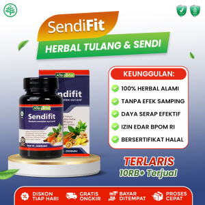 SendiFit Kapsul Terlaris Obat Herbal Khusus Nyeri Sendi Pengapuran Tulang Radang Tumit Asam Urat - Rematik - Encok & Pengeroposan Tulang