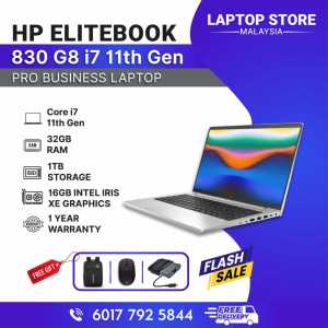 HP EliteBook 830 Business Laptop | Intel i7 11th Gen | 32GB RAM | 1TB SSD  | 1 Year Warranty