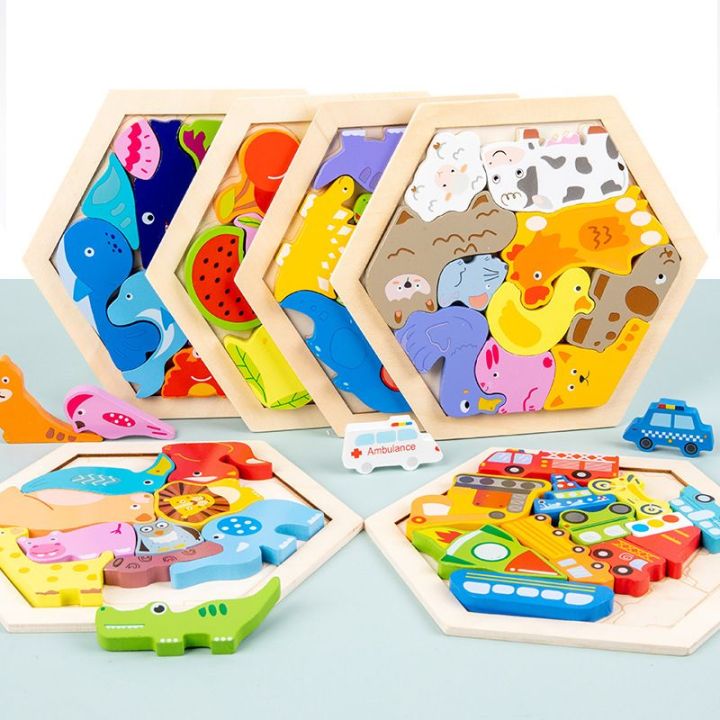 chunky 3D puzzle anak puzzle kayu anak Lazada Indonesia