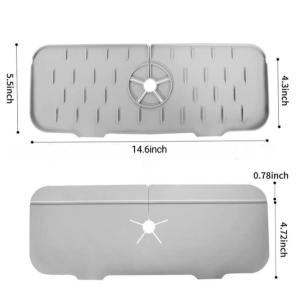 Rubber Bar Mat Anti-Slip Bar Counter Mat Insulated Pads PVC Pad Square Spill Mat for Home Bars Black
