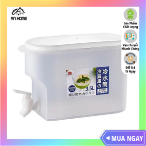 Bình Nước 35L Để Ngăn Mát Tủ Lạnh Có Vòi Mở Tiện Dụng Nhựa Việt Nhật Cao Cấp