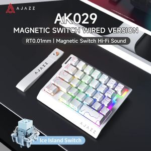 AJAZZ AK029 Wired One Handed Keyboard HE Magnetic Switch 8000Hz 29 Keys RGBGaming Mechanical Keyboard for PC Gamer2026