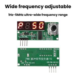 Kirilgu 1Hz–5MHz Square Wave Function Signal Generator DIY Kit Sine Duty Cycle Frequency Range Adjustable Frequency Parts H5K8Q