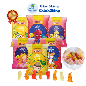 COMBO 10 Gói Kẹo Dẻo Canxi Tăng Đề Kháng Lợi Khuẩn Kẽm DHA Ích Nhi Cho Bé