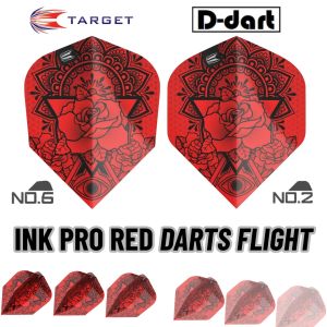 TARGET DARTS FLIGHT - NO6/NO2 Ink Pro Dart Flights (3Pcs/Pack)