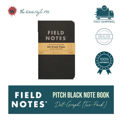 Field Notes Pitch Black Notebook [Set of 2]