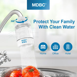 MDBC 360 Washable Stainless Steel Filter Water Purifier Kitchen Bar Bathroom Tap Filter Water Faucet Filter Cartridge
