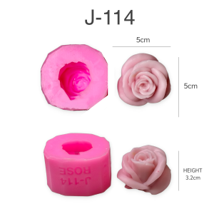 แม่พิมพ์ขนม กุหลาบ 3มิติ กุหลาบวาเลนไทน์ สวยทุกแบบ ทำวุ้น ทำขนมได้ J-114